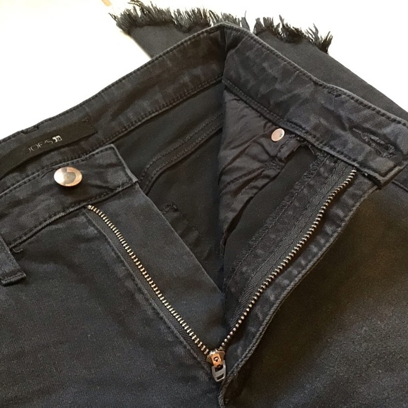Joe's Jeans The Icon Ankle Tindall Flawless Asymmetrical Raw Hem Black J… - Picture 9 of 11